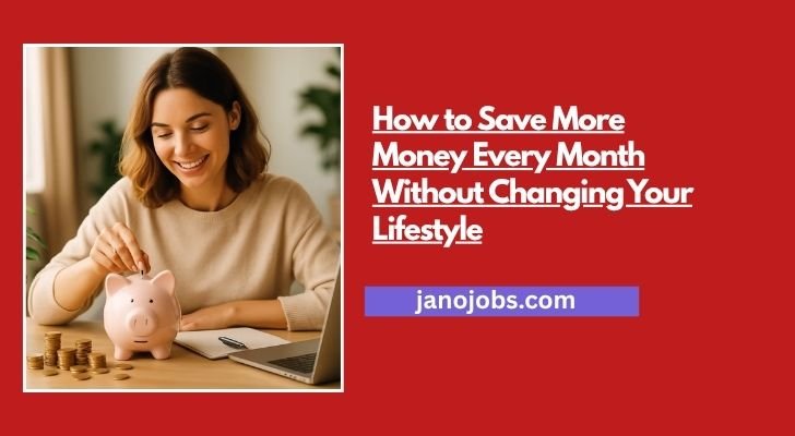 How to Save More Money Every Month Without Changing Your Lifestyle